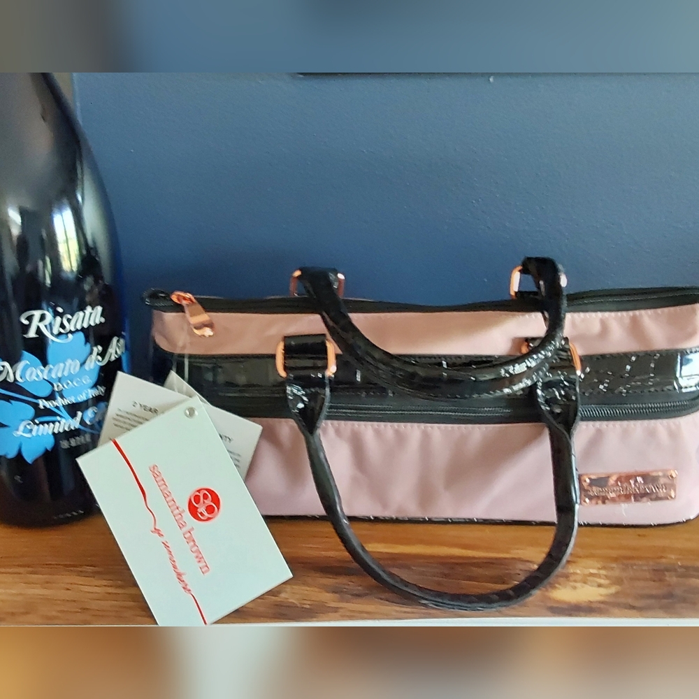 NWT...SAMANTHA BROWN INSULATED WINE/LUNCH TOTE